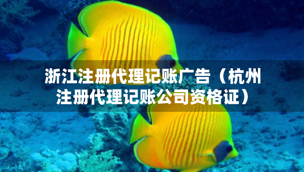 浙江注冊代理記賬廣告（杭州注冊代理記賬公司資格證）