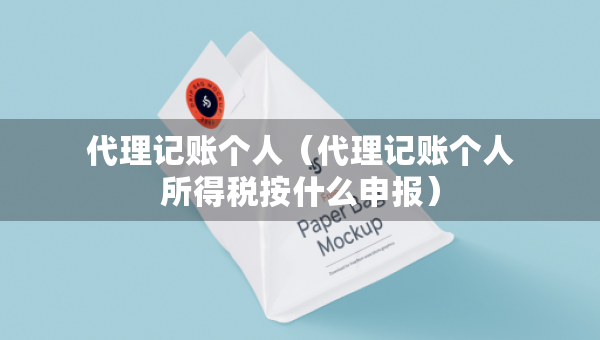 代理記賬個人（代理記賬個人所得稅按什么申報）