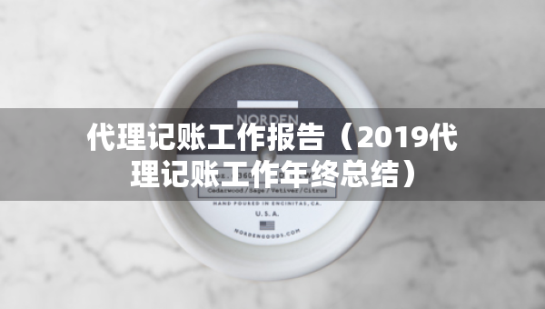 代理記賬工作報告（2019代理記賬工作年終總結(jié)）