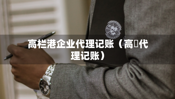 高欄港企業(yè)代理記賬（高埗代理記賬）