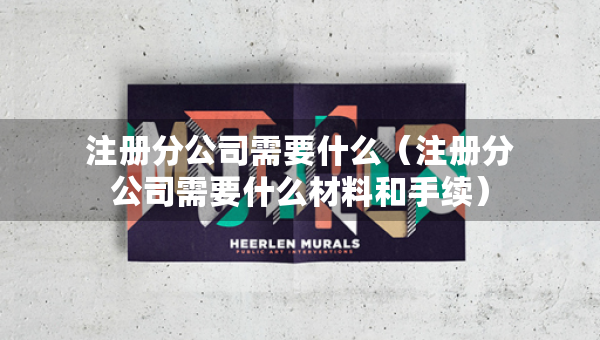 注冊分公司需要什么（注冊分公司需要什么材料和手續(xù)）