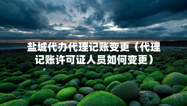 鹽城代辦代理記賬變更（代理記賬許可證人員如何變更）