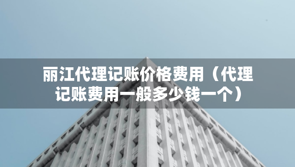麗江代理記賬價(jià)格費(fèi)用（代理記賬費(fèi)用一般多少錢(qián)一個(gè)）