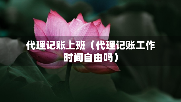 代理記賬上班（代理記賬工作時間自由嗎）