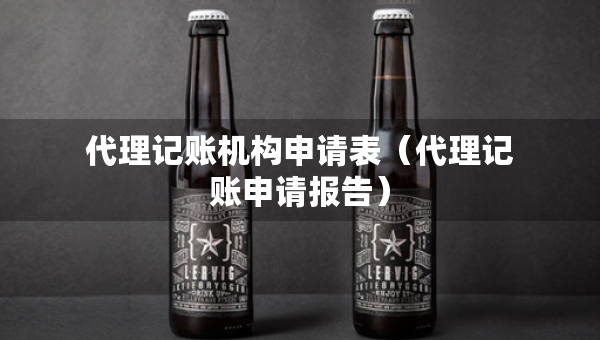代理記賬機(jī)構(gòu)申請表（代理記賬申請報(bào)告）