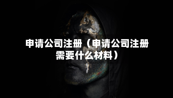 申請公司注冊（申請公司注冊需要什么材料）