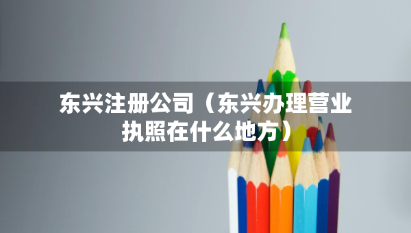 東興注冊公司（東興辦理營業(yè)執(zhí)照在什么地方）