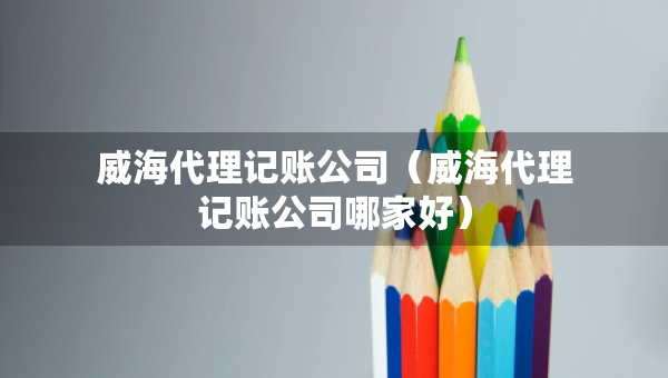 威海代理記賬公司（威海代理記賬公司哪家好）