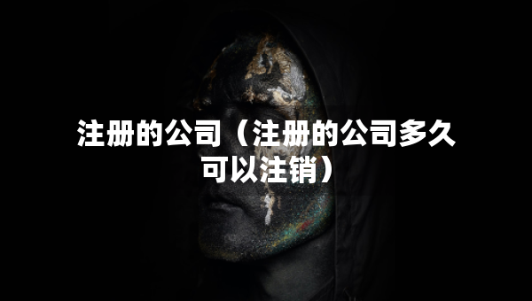 注冊的公司（注冊的公司多久可以注銷）