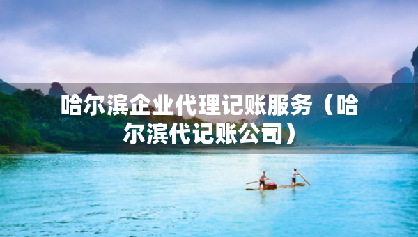 哈爾濱企業(yè)代理記賬服務（哈爾濱代記賬公司）