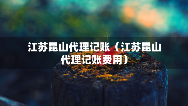 江蘇昆山代理記賬（江蘇昆山代理記賬費(fèi)用）