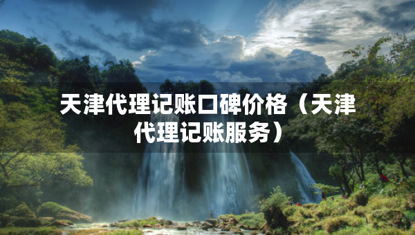 天津代理記賬口碑價格（天津代理記賬服務(wù)）