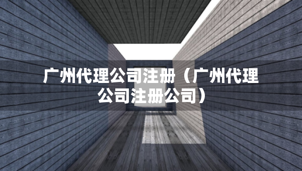 廣州代理公司注冊(cè)（廣州代理公司注冊(cè)公司）