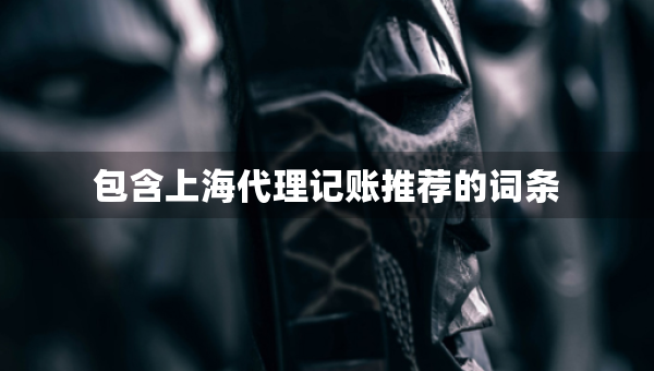 包含上海代理記賬推薦的詞條