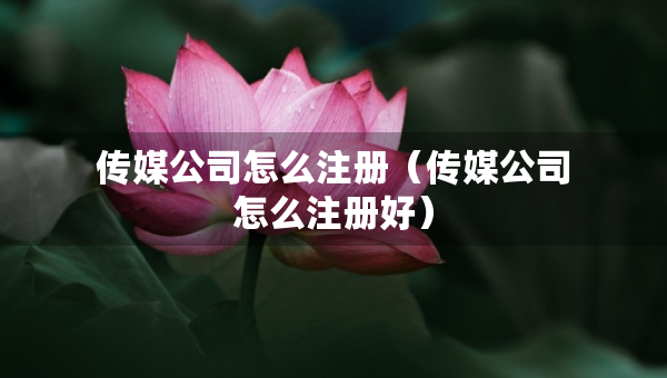 傳媒公司怎么注冊(cè)（傳媒公司怎么注冊(cè)好）