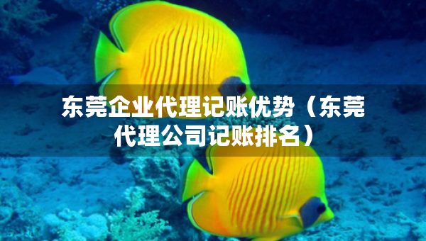東莞企業(yè)代理記賬優(yōu)勢（東莞代理公司記賬排名）