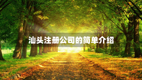 汕頭注冊(cè)公司的簡(jiǎn)單介紹
