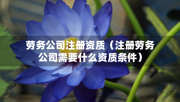 勞務(wù)公司注冊(cè)資質(zhì)（注冊(cè)勞務(wù)公司需要什么資質(zhì)條件）