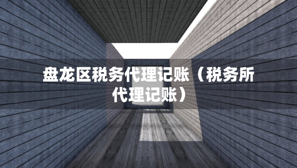 盤龍區(qū)稅務(wù)代理記賬（稅務(wù)所代理記賬）