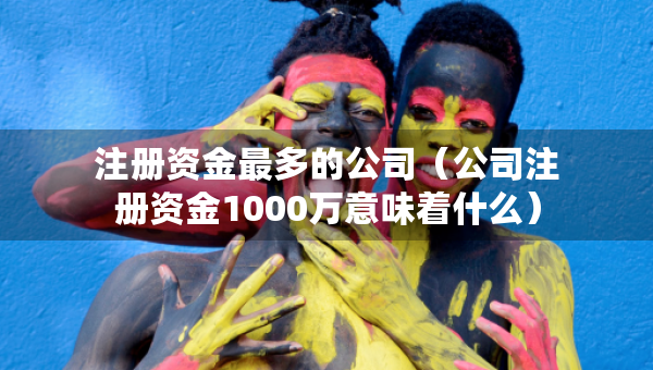 注冊資金最多的公司（公司注冊資金1000萬意味著什么）
