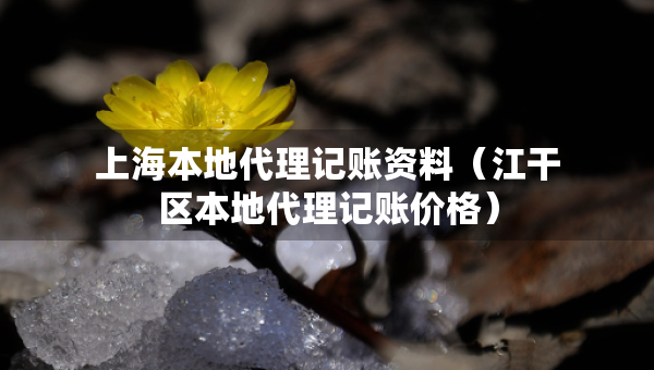 上海本地代理記賬資料（江干區(qū)本地代理記賬價格）