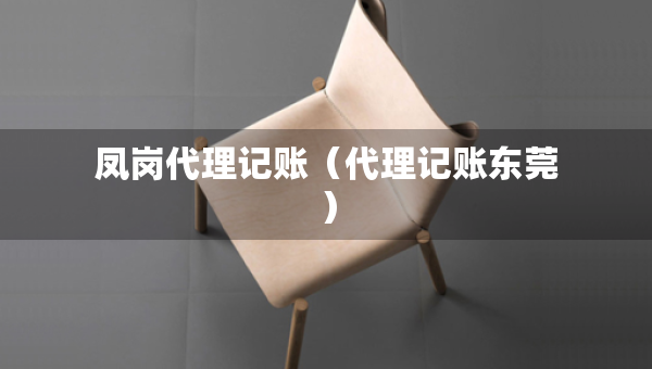 鳳崗代理記賬（代理記賬東莞）
