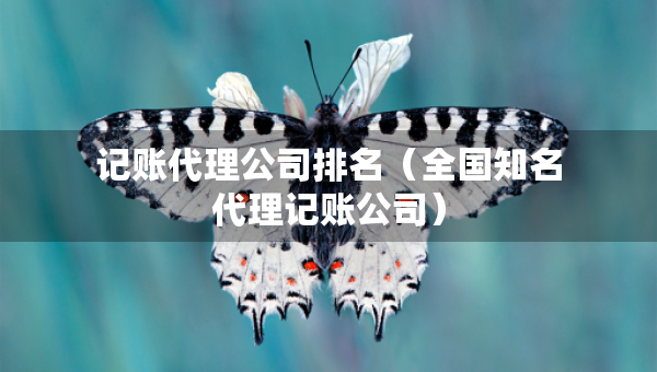 記賬代理公司排名（全國知名代理記賬公司）