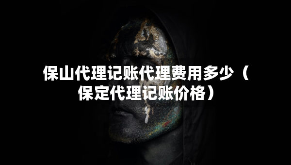 保山代理記賬代理費用多少（保定代理記賬價格）