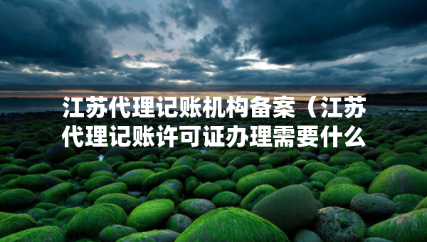 江蘇代理記賬機(jī)構(gòu)備案（江蘇代理記賬許可證辦理需要什么條件）