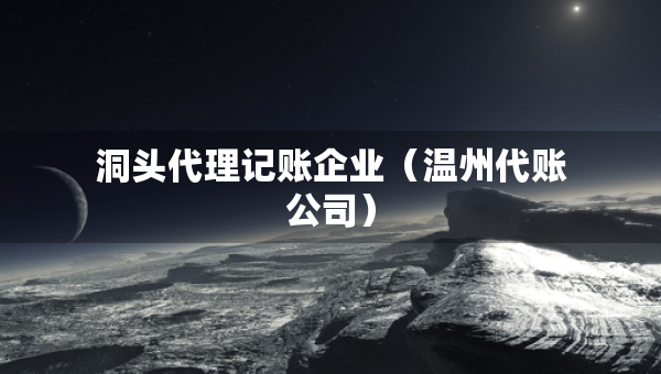 洞頭代理記賬企業(yè)（溫州代賬公司）