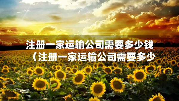 注冊(cè)一家運(yùn)輸公司需要多少錢（注冊(cè)一家運(yùn)輸公司需要多少錢費(fèi)用）