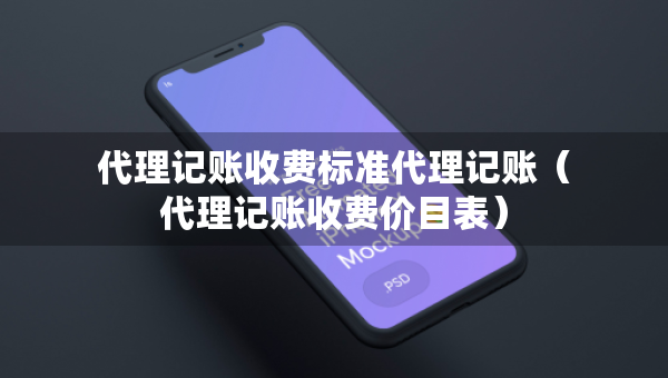 代理記賬收費(fèi)標(biāo)準(zhǔn)代理記賬（代理記賬收費(fèi)價(jià)目表）