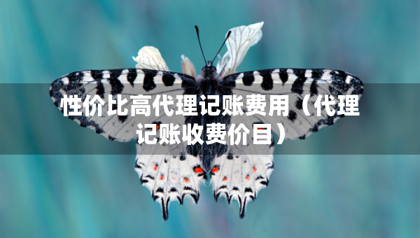 性價比高代理記賬費用（代理記賬收費價目）
