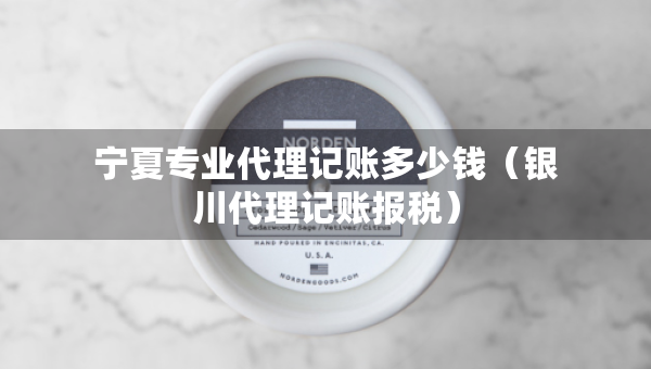 寧夏專業(yè)代理記賬多少錢（銀川代理記賬報(bào)稅）