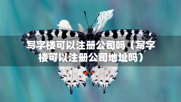 寫字樓可以注冊公司嗎（寫字樓可以注冊公司地址嗎）