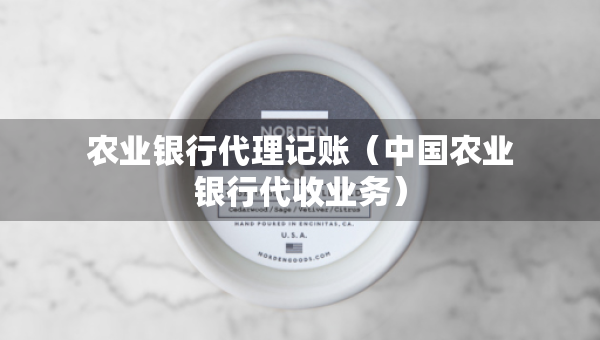 農(nóng)業(yè)銀行代理記賬（中國(guó)農(nóng)業(yè)銀行代收業(yè)務(wù)）