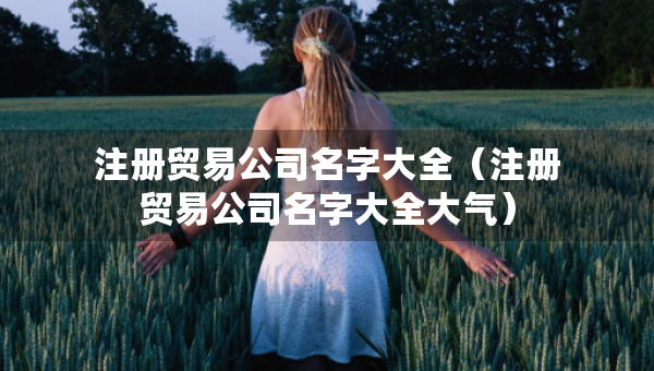 注冊(cè)貿(mào)易公司名字大全（注冊(cè)貿(mào)易公司名字大全大氣）
