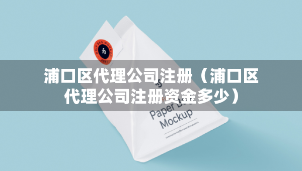 浦口區(qū)代理公司注冊（浦口區(qū)代理公司注冊資金多少）