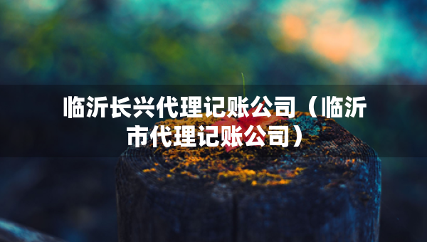 臨沂長(zhǎng)興代理記賬公司（臨沂市代理記賬公司）