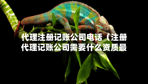 代理注冊記賬公司電話（注冊代理記賬公司需要什么資質最新）