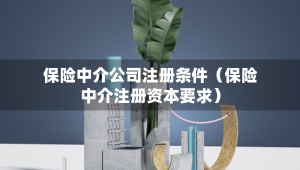 保險中介公司注冊條件（保險中介注冊資本要求）
