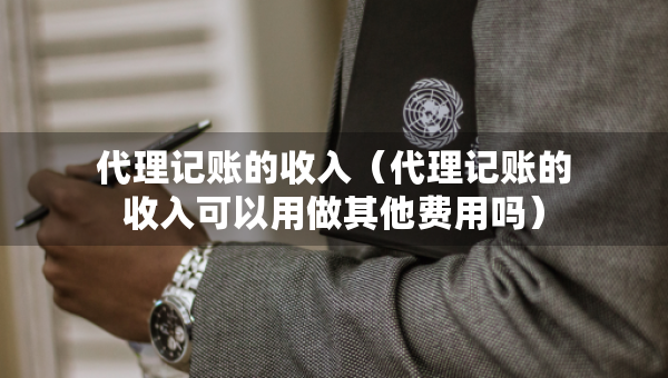 代理記賬的收入（代理記賬的收入可以用做其他費用嗎）