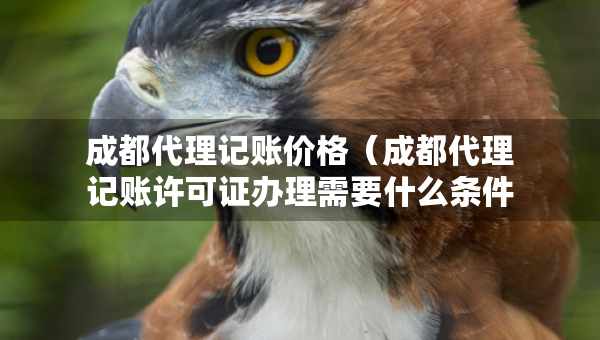 成都代理記賬價(jià)格（成都代理記賬許可證辦理需要什么條件）