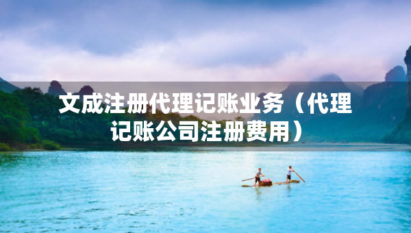 文成注冊代理記賬業(yè)務（代理記賬公司注冊費用）