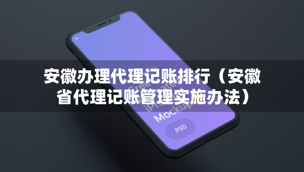 安徽辦理代理記賬排行（安徽省代理記賬管理實施辦法）
