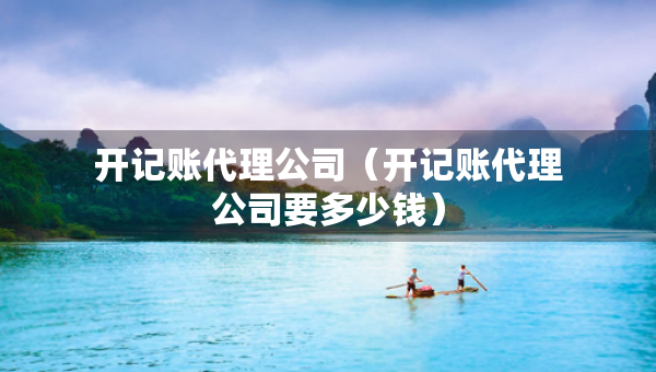 開記賬代理公司（開記賬代理公司要多少錢）