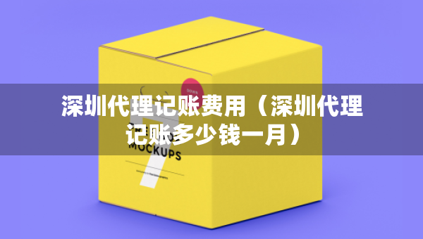 深圳代理記賬費(fèi)用（深圳代理記賬多少錢一月）