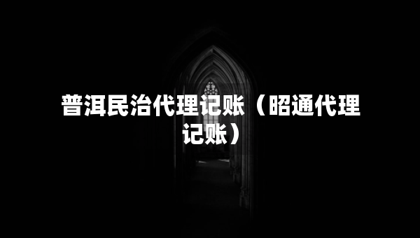 普洱民治代理記賬（昭通代理記賬）