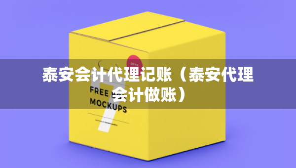 泰安會計代理記賬（泰安代理會計做賬）