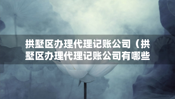 拱墅區(qū)辦理代理記賬公司（拱墅區(qū)辦理代理記賬公司有哪些）